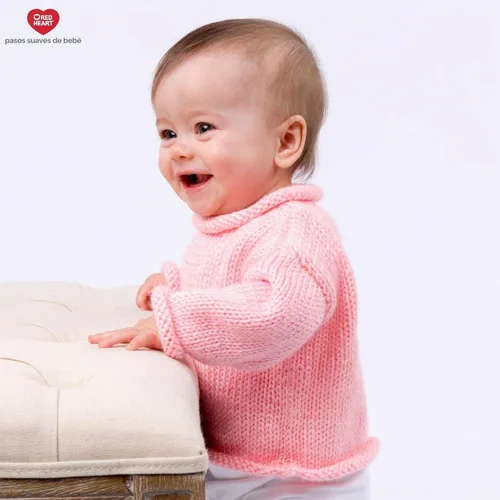 Vista 10 de Red Heart Soft Baby Steps madeja de lana, Aqua