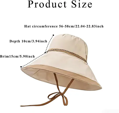 Vista 2 de Sombrero de sol de ala ancha para mujer, protección UV, plegable, plegable, plegable, para pesca, para viajes