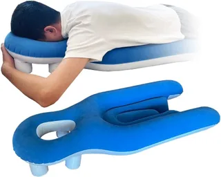 Almohada boca abajo después de cirugía ocular, almohada propensa con agujero para el brazo para dormir, desprendimiento de retina, recuperación de
