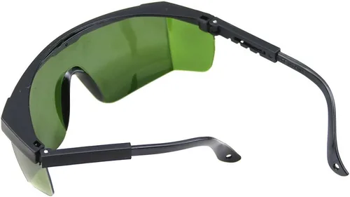 Vista 8 de T7S8 - Gafas de seguridad para 638 nm, rayo láser naranja-rojo, 650 nm, puntero láser rojo, protección completa, 580-760 nm, lentes verdes, marco