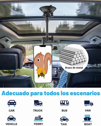 Vista 8 de Soporte magnético para tableta para camión, succión resistente de 4