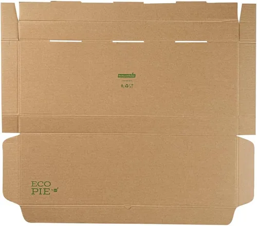 Vista 143 de Restaurantware - Cajas para pizza, 50 unidades, 14 x 7 x 1.5 pulgadas, embalaje de papel de cartón corrugado con bloqueo de pestañas, resistente a