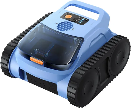 Vista 9 de Limpiador robótico inalámbrico para piscinas, aspiradora robótica automática para piscinas enterradas, limpieza de robot de piscina de spa de hasta