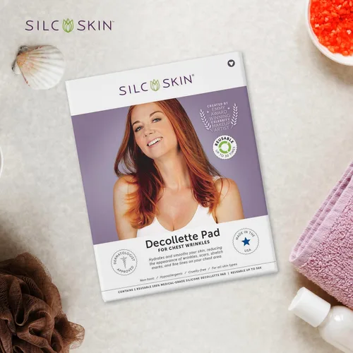 Vista 2 de Almohadillas antiarrugas de Silcskin, talla única Se ajusta a todos Almohadillas de silicona reutilizables de grado médico