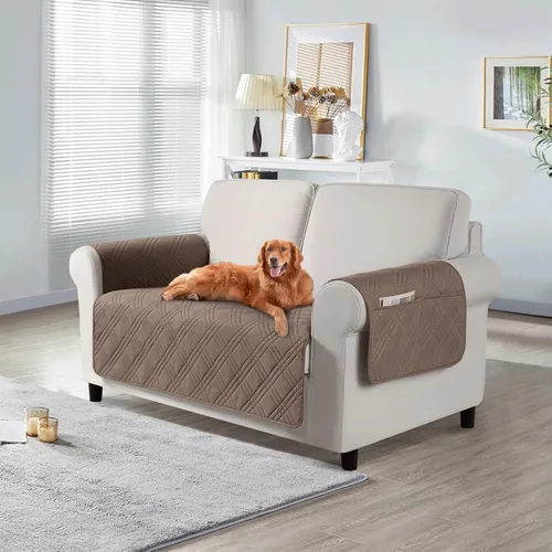 Vista 36 de TAOCOCO Fundas impermeables para silla para mascotas y perros con respaldo antideslizante, fundas para asiento de silla con bolsillo lateral