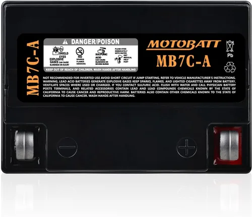 Vista 3 de Batería AGM MB7CA Motobatt 12V - Reemplaza Yuasa YB7C-A