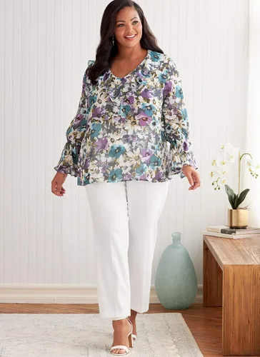 Vista 6 de Butterick B6814RR Misses/Plus Size Top/Vest 18W-20W-22W-24W, Multicolor