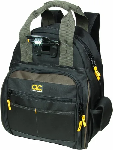 Vista 2 de Custom Leathercraft Mochila + bolsas de polietileno, color negro