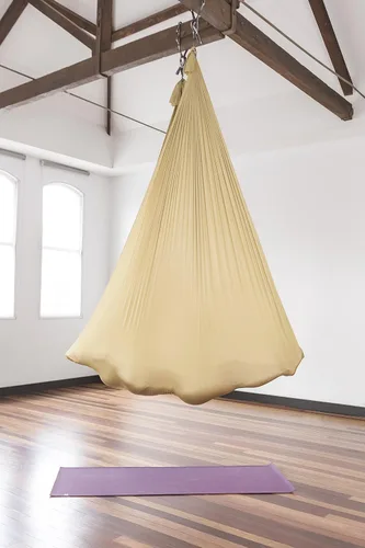Vista 5 de Pinc Active Silk Aerial Yoga Swing & Hammock Kit for Improved Yoga Inversions, Flexibility & Core Strength