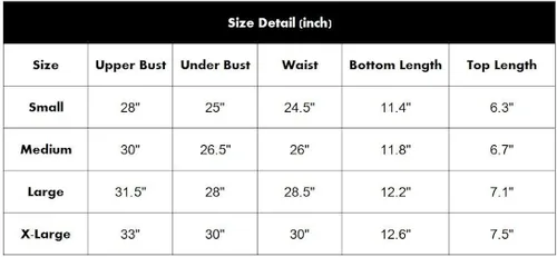 Vista 6 de Viottiset Bikini bandeau de cintura alta para mujer, traje de baño de 2 piezas con correa extraíble
