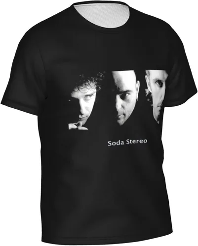 Vista 3 de Soda Stereo T Shirt Men's Summer Tee Casual Short Sleeve 3D Print Tshirt