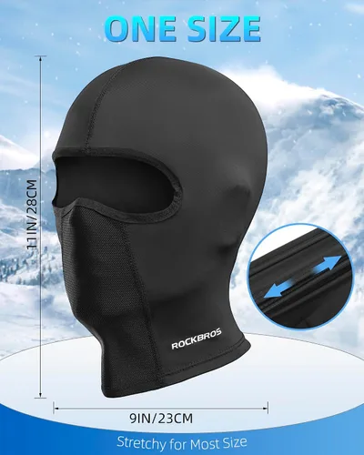 Vista 7 de ROCKBROS Pasamontañas de protección UV de seda de hielo