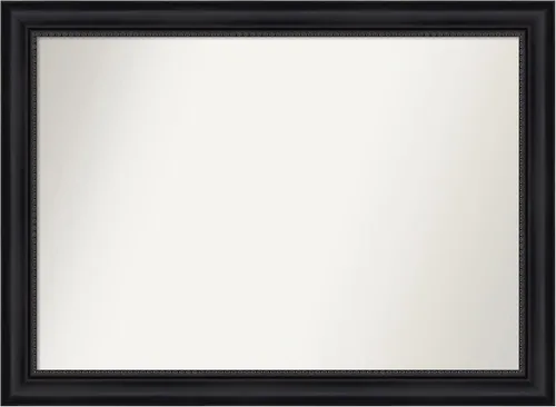 Vista 84 de Amanti Art Espejo personalizado, espejo de baño negro Astor, espejo de pared o espejo de tocador de baño sobre el fregadero (25 x 25 pulgadas)