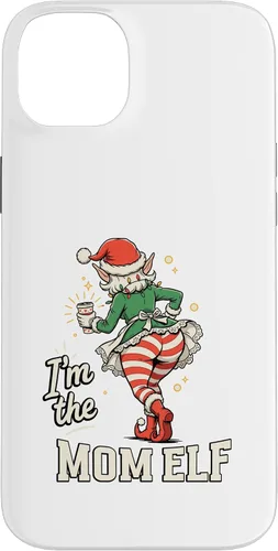 Vista 15 de I'm The Mom Elf Funny Matching Family Christmas Group Case for iPhone 16