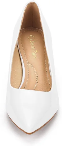 Vista 2 de DREAM PAIRS - Zapatos de tacón bajo para mujer tipo D'Orsay con puntera puntiaguda, a la moda