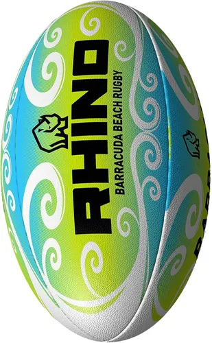 Vista 2 de Rhino Barracuda Beach Holiday Summer Pro - Pelota de rugby verde/azul