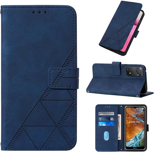 Vista 8 de LEMAXELERS Funda tipo cartera para Redmi Note 11 Pro, Redmi Note 11 Pro con tapa magnética de piel sintética con tarjetero y función atril, funda