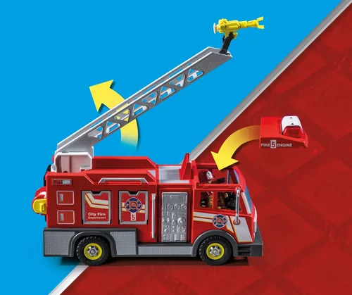 Vista 2 de Playmobil Camión de bomberos con accesorios y 2 figuras