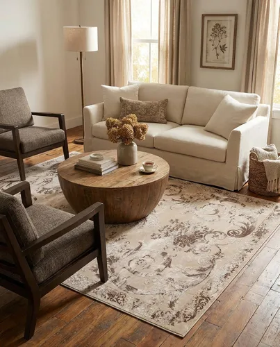 Vista 35 de Rugs.com Alfombra de la colección Finsbury, alfombra mediana de 2 x 3 pies, color beige, perfecta para salas de estar, comedores grandes, planos
