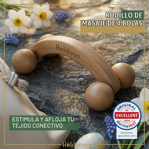 Vista 6 de WAUSTOMAY Juego de 6 masajes de madera (incluye instrucciones (idioma español no garantizado) y tarjetas de doble cara con bolsa de algodón