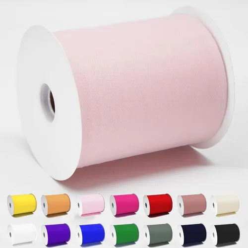 Vista 23 de Rollos de tela de tul verde ácido de 6 pulgadas por 100 yardas (300 pies) Cinta de tul para tutú, falda, envoltorio de regalo, decoración de boda
