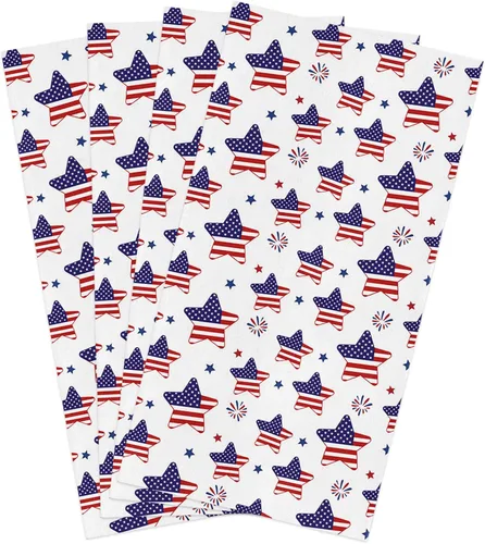 Vista 16 de Toallas de cocina patrióticas del 4 de julio, paños de limpieza de microfibra con estrella de la bandera americana, toallas de cocina, baño, toallas