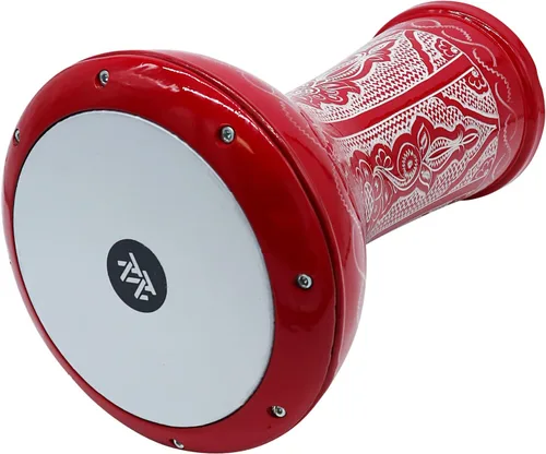 Vista 4 de The Wave Zaza Percussion - Darbuka Doumbek estilo egipcio de 17 pulgadas (negro - grabado)