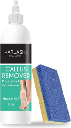 Vista 2 de Karlash Gel removedor de callos para pies y pies, kit de depurador de piedra pómez para eliminar pieles duras talones y callos duros de los pies