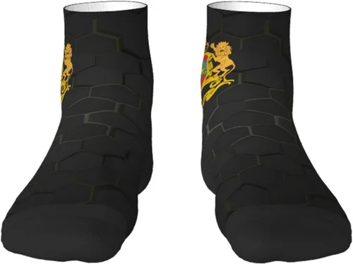 Vista 2 de GDJF Coat Of Arms Of Morocco Ankle Socks Winter Low Cut Sports Warm Comfort Breathable Casual Socks For Mens And Womens (1)