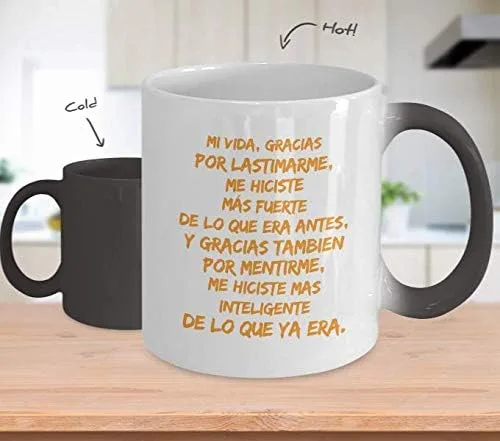 Vista 2 de Regalo para amigos Taza de cafe para hermanos Perfecto regalo para navidad, graduados, profesionales y estudiantes Vaso con afirmaciones