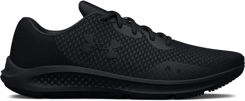 Vista 4 de Under Armour Charged Pursuit 3 - Tenis de correr para mujer, Negro