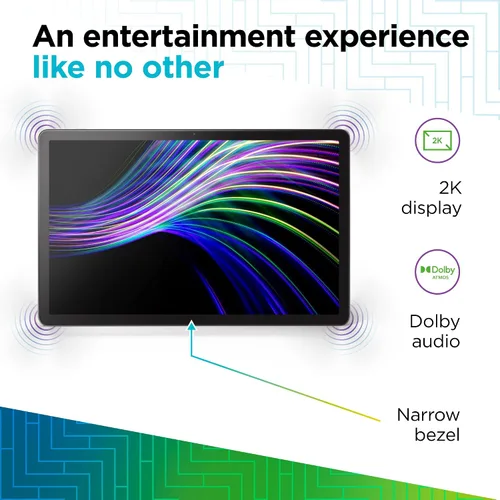 Vista 3 de Lenovo Tab P11 Plus (1ª generación) - 2021 - Tablet - Batería de larga duración - LCD de 11 pulgadas - Procesador MediaTek Octa-Core - Memoria de 6