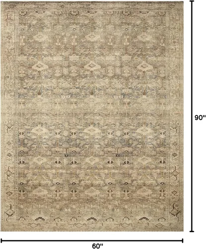 Vista 69 de Loloi Margot - Alfombra de área terracota/laguna de 7'-6" x 9'-6