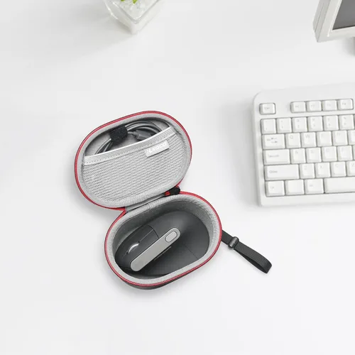 Vista 7 de RLSOCO Estuche de viaje para Logitech Lift Vertical/MX Vertical Wireless Ergonomic Mouse - Negro (solo funda)