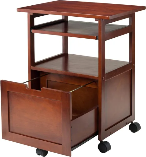 Vista 5 de Winsome Wood carro/soporte para impresora con espacio para teclado