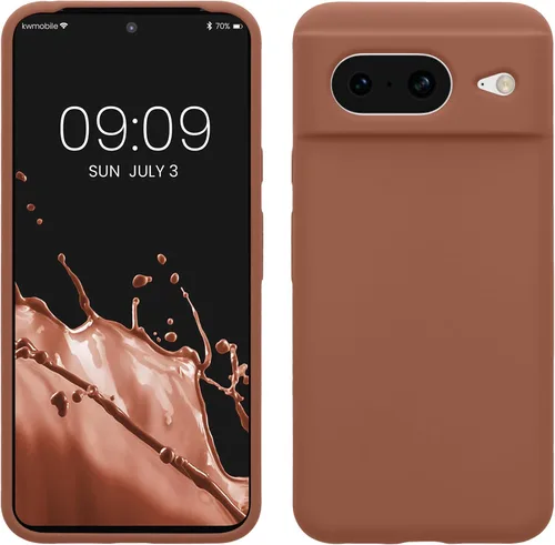 Vista 62 de kwmobile Funda compatible con Google Pixel 7 - Funda de silicona TPU con acabado suave - Piedra antigua