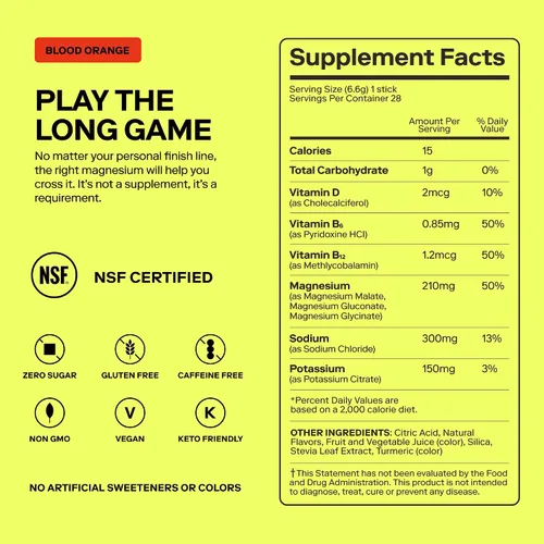Vista 8 de MAGNA Electrolyte Powder Drink Mix for Hydration 28 Servings, Blood Orange Electrolyte powder packets support everyday hydration with refreshing