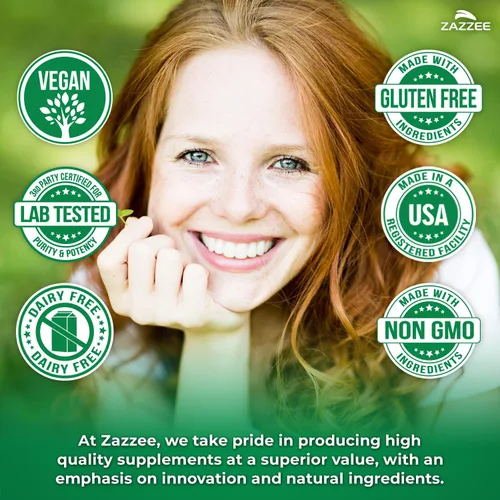 Vista 6 de Zazzee - Ácidos Alfa-Cianoacrílicos de Arándano, 72 mg de PACs por cápsula, 2X de fuerza, 100% soluble, 60 cápsulas veganas, extracto 50:1, 18,200