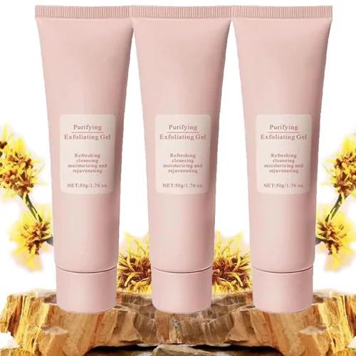 Vista 11 de Gel exfoliante purificador, exfoliante facial para cuerpo y cara, hidratante y rejuvenecedor (1 unidad)