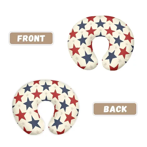 Vista 3 de American Stars - Funda de almohada de lactancia suave y cómoda para recién nacido, resistente a las manchas y a los arañazos del 4 de julio