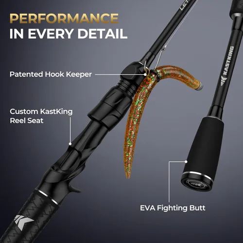 Vista 12 de KastKing Lethal Phantom Twin-Tip Fishing Rod and Reel Combo