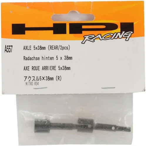 Vista 2 de HPI Racing Eje trasero A557 RS4, 0.197 x 1.496 in, Negro