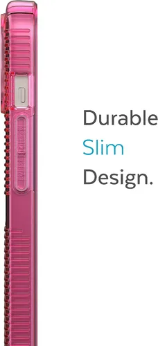 Vista 3 de Speck Funda transparente para iPhone 14 y iPhone 13 – Protección contra caídas, resistente a los arañazos y a prueba de amarilleo, funda de doble