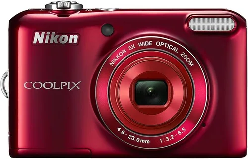 Vista 3 de Nikon COOLPIX L28 Cámara digital de 20,1 MP con lente de zoom 5x y LCD de 3" (rojo) (Modelo antiguo)