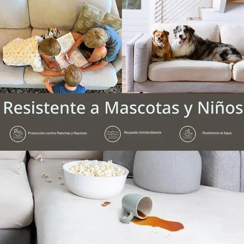 Vista 5 de Nolan Interior Miracle Funda para Sofá - Funda de Cojín de Chaise de Felpa con Tela de Chenilla Ultra-Suave, Elástica y Gruesa - A Prueba