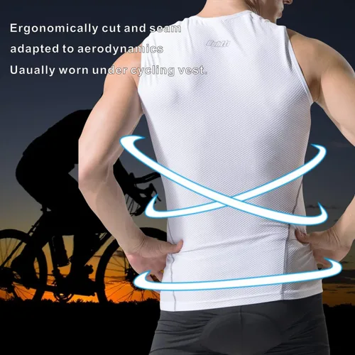 Vista 5 de bpbtti Ropa interior sin mangas para hombre, de alta absorción, para ciclismo, correr, de secado rápido, ligera, para deportes