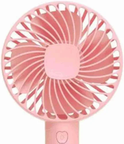 Vista 8 de Pilipane Ventilador de mango ergonómico portátil recargable por USB con 3 velocidades de viento regulables para el hogar, camping, viajes