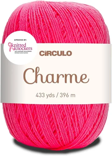 Vista 35 de CIRCULO Charme - Paquete de hilo para tejer y ganchillo, 3 bolas de 100% algodón virgen brasileño mercerizado, peso deportivo suave, color 2012
