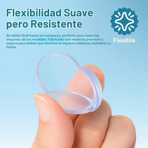 Vista 5 de Paquete de 15 protectores de esquina de mesa en forma de bola para Transparente Transparente 15 Piezas Redondo