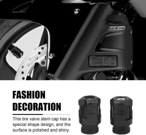 Vista 6 de 4 tapas de vástago de válvula de neumático de automóvil, cubierta de válvula de rueda de aleación de aluminio de forma única, tapa de vástago